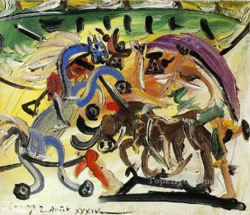 闘牛 5 1934 キュビズム パブロ・ピカソ Oil Paintings